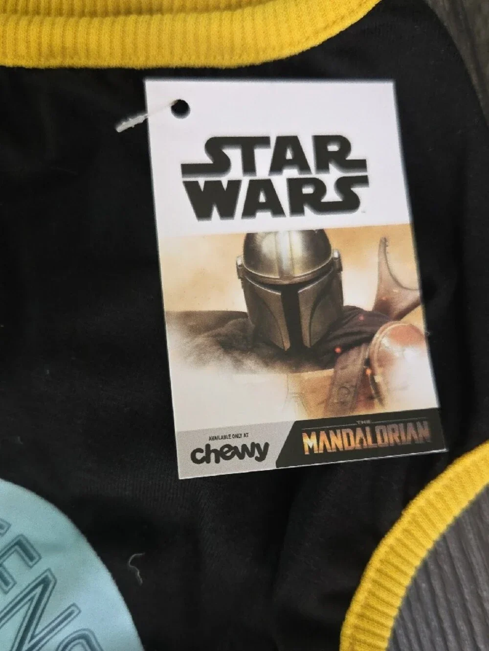 Star Wars Grogu 'I Was Left Unsupervised' Black & Yellow Trim Dog Tee